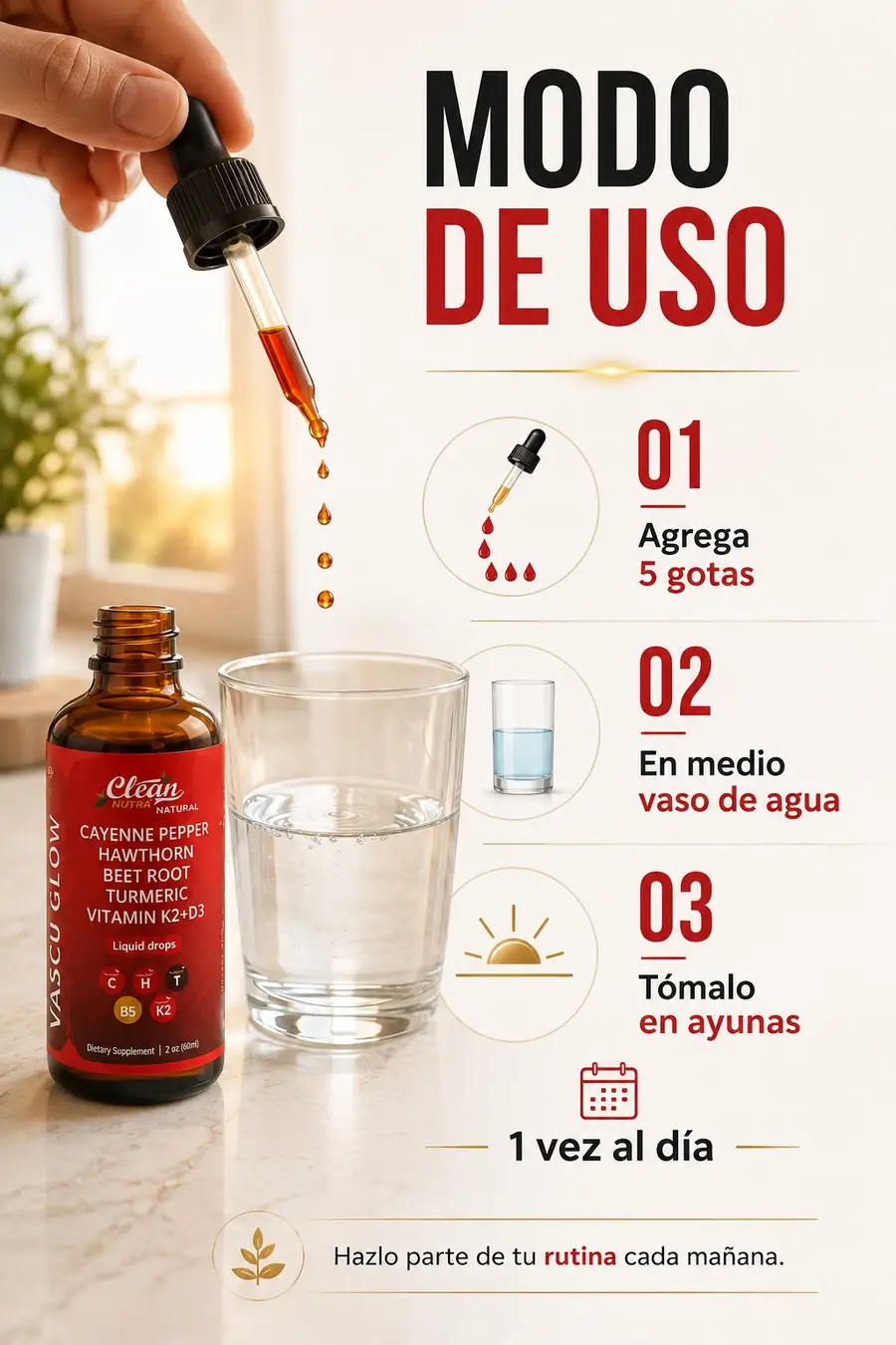 Modo de uso de VascuGlow